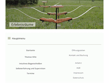 Tablet Screenshot of erlebnisraeume.info